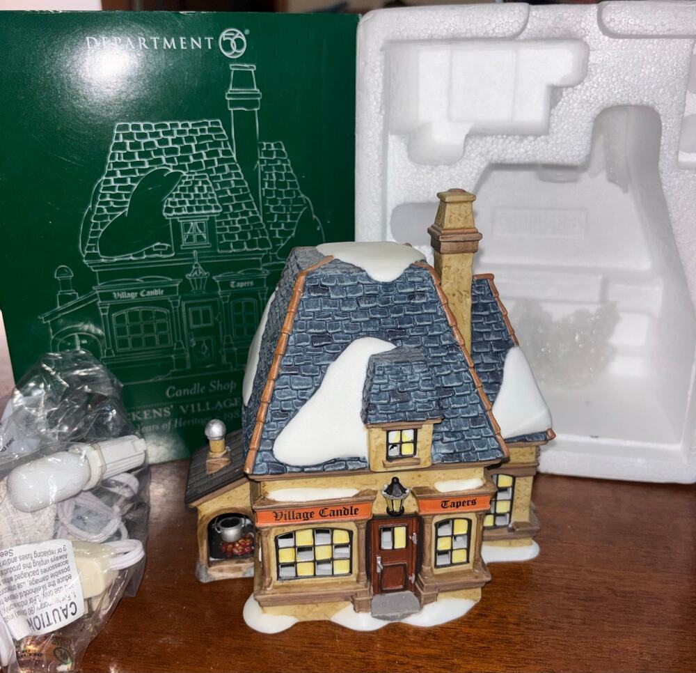 Department 56 Dickens Village “Candle Shop” in box